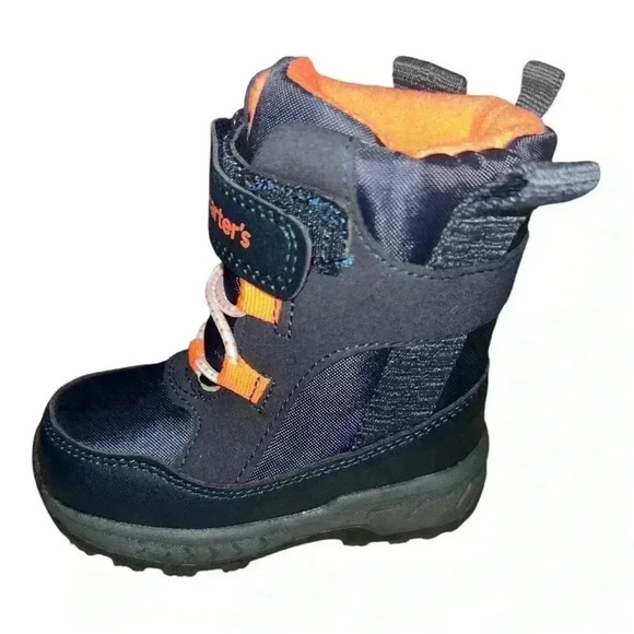 NWOT Carter's Keilor Toddler Boys Navy Blue Orange/Gray Winter Snow Boots S6
￼￼￼ - Picture 11 of 11